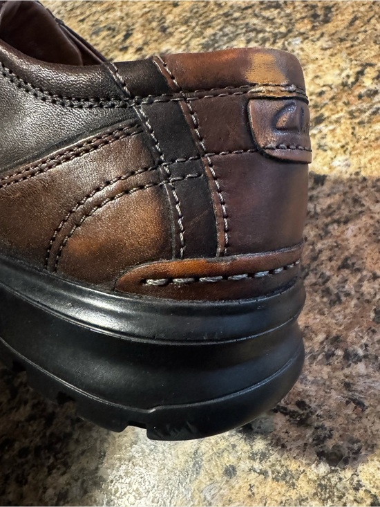 Clarks Touareg Mens 10 M Brown Leather Comfort Oxford Business Casual Rugged main image 7